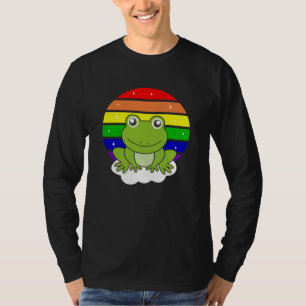Frog Rainbow Glitter Kawaii Frogs T-Shirt