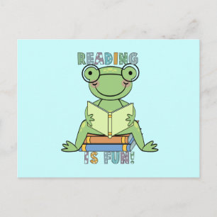 Frog - Reading is Fun Tshirts and Gifts Postcard