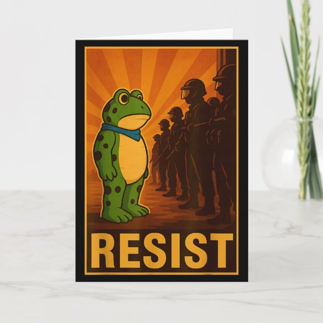 Frog Resist Rtland Frog Protest - Rtland Frog Acti Card (Front)