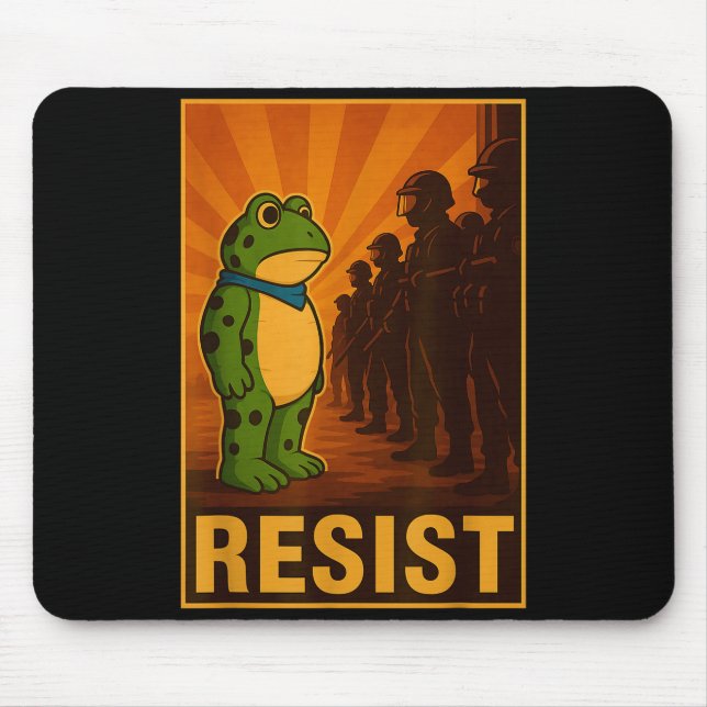 Frog Resist Rtland Frog Protest - Rtland Frog Acti Mouse Pad (Front)