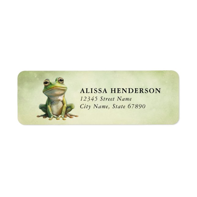 Frog Return Address Labels (Front)