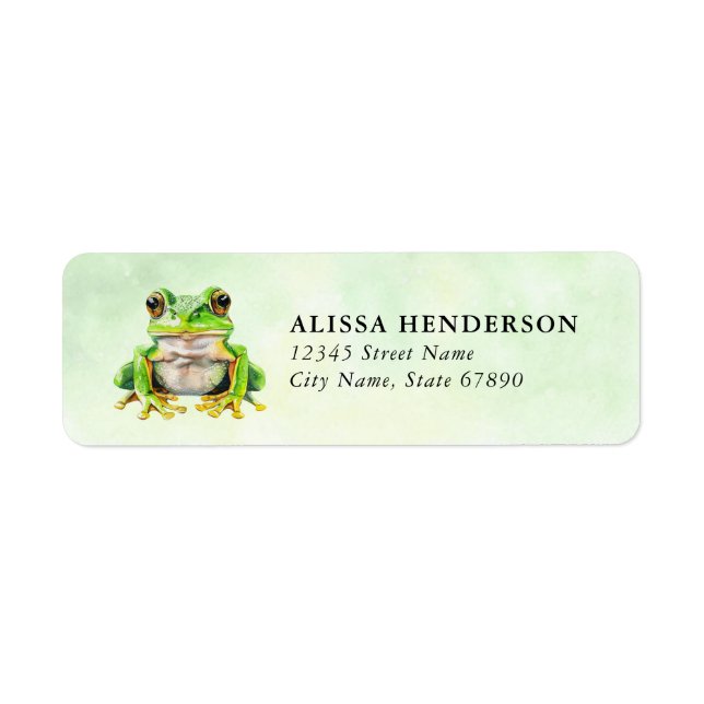 Frog Return Address Labels (Front)