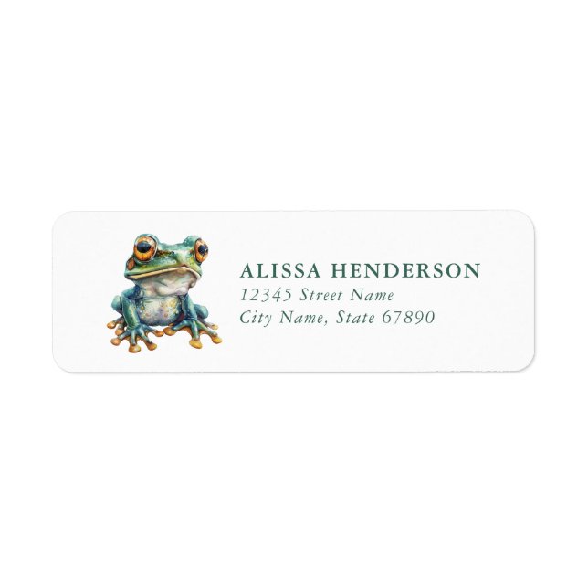 Frog Return Address Labels (Front)