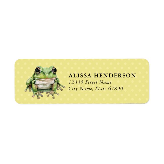 Frog Return Address Labels (Front)