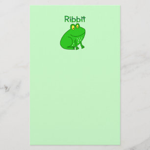 Frog Ribbit Stationery