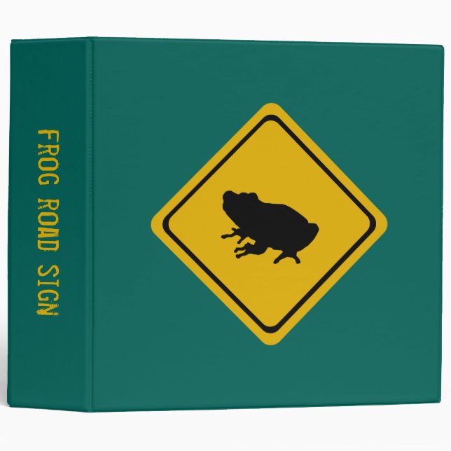 frog road sign binder (Front/Spine)