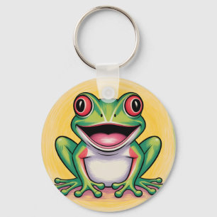 Frog’s Gentle Smile Keychain