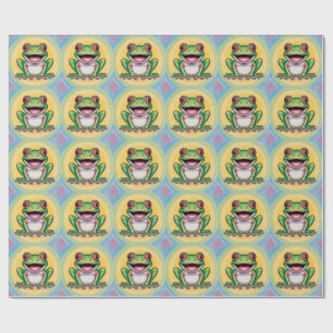 Frog’s Gentle Smile Wrapping Paper