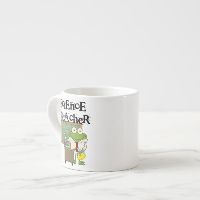 Frog Science Teacher Espresso Cup (Front Left)