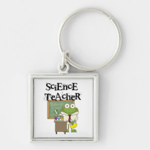 Frog Science Teacher Keychain