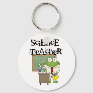 Frog Science Teacher Keychain