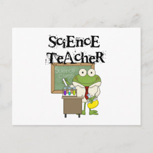 Frog Science Teacher Postcard
