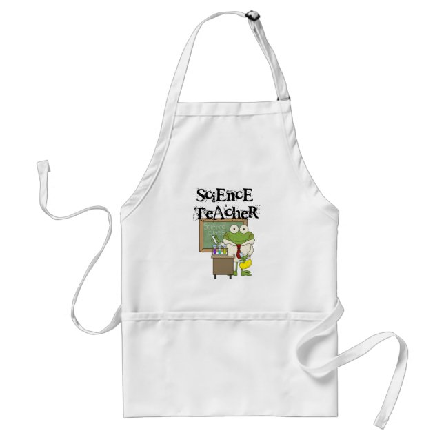 Frog Science Teacher Standard Apron (Front)