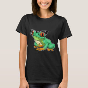 Frog Secretary Glasses T-Shirt