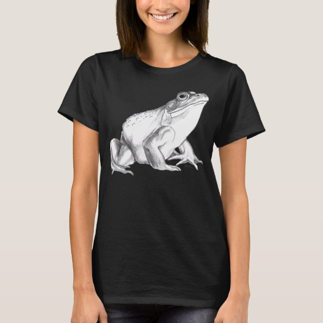 Frog Shirt Bullfrog Art T-shirt Cool Frog  Gift (Front)