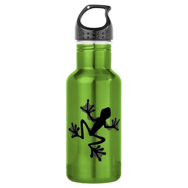 Frog Silhouette 532 Ml Water Bottle (Front)