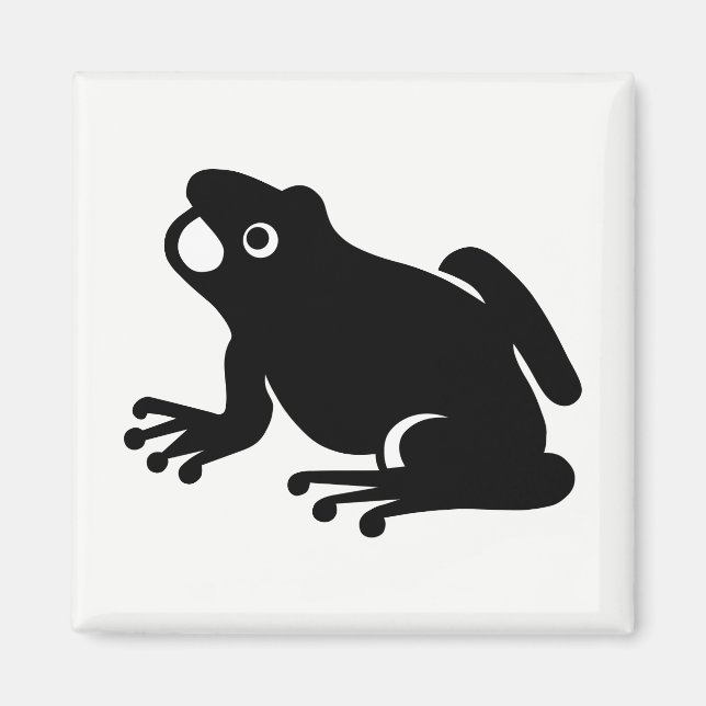 Frog Silhouette Magnet (Front)