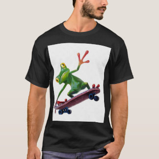 frog skateboard Graphic  T-Shirt