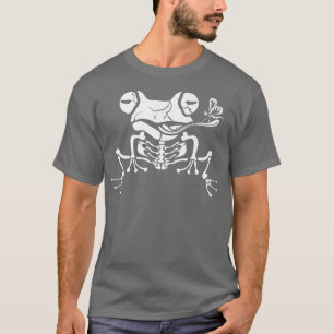 Frog skeleton Creepy Frog Horror Frog  T-Shirt