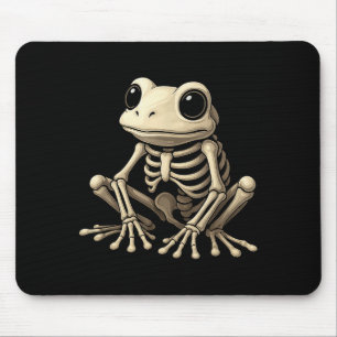 Frog Skeleton Halloween Funny Frog Lover Men Women Mouse Pad