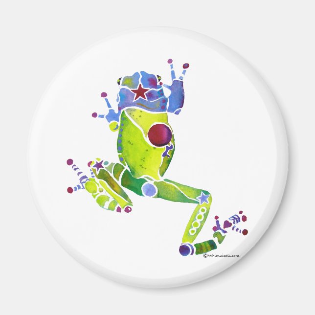 Frog Spring Green Magnet (Front)