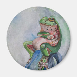 Frog Standard, 5.7 Cm Round Magnet