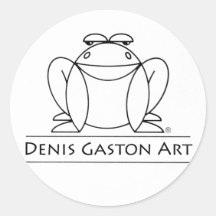 Frog sticker for Denis Gaston Art