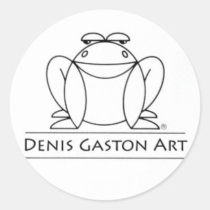 Frog sticker for Denis Gaston Art