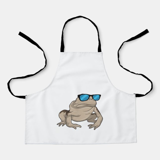 Frog Sunglasses Apron (Front)