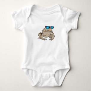 Frog Sunglasses Baby Bodysuit