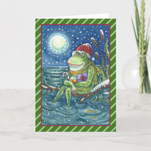 FROG SUR JOURNAL VACANCES NOËL CARTE DE RECONNAISS