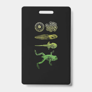 Frog Tadpole  Metamorphosis Life Cycle Biology Badge