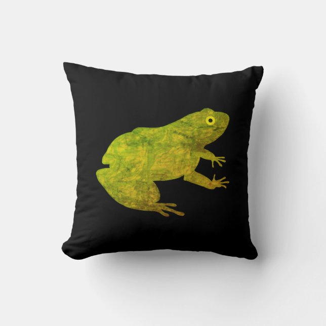 Frog Throw Pillow (Front)