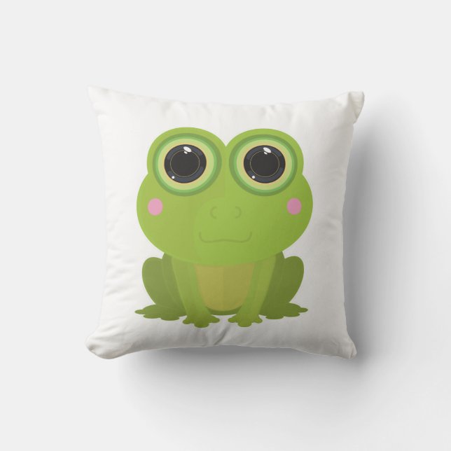 Frog Throw Pillow (Front)