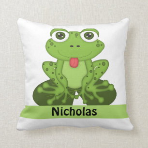 Frog Throw Pillow