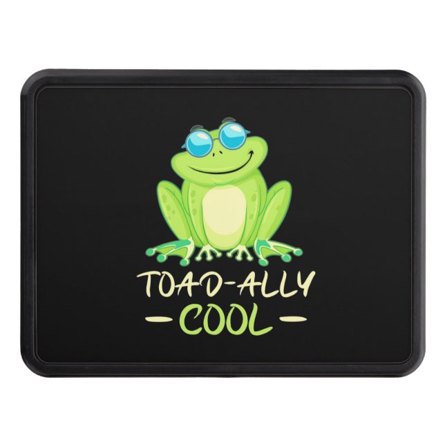 Frog Toadally Cool Trailer Hitch Cover (Front)