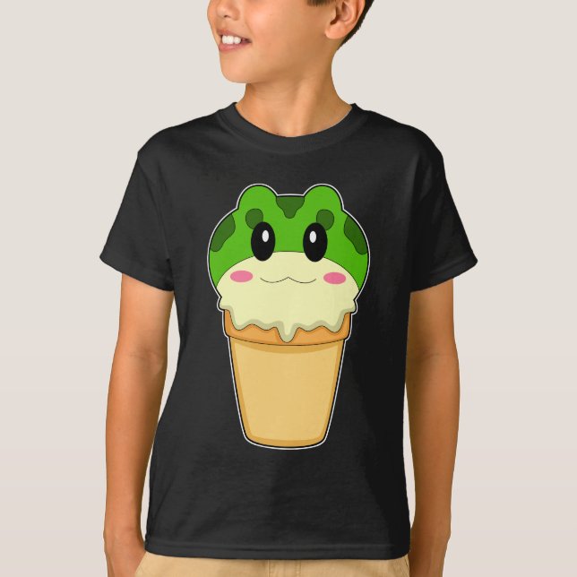Frog Waffle ice cream T-Shirt (Front)