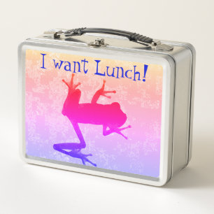 Frog Wants Lunch Metal Lunch Box