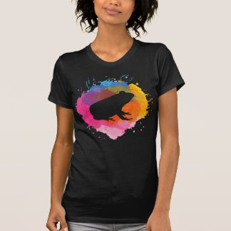 Frog Watercolor Splash | Frog For Birthday T-Shirt