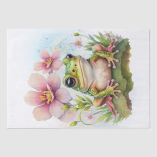 Frog Watercolor Tissue Paper