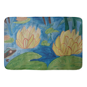 Frog & Waterlilies Bath Mat