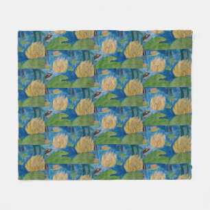 Frog & Waterlilies Fleece Blanket