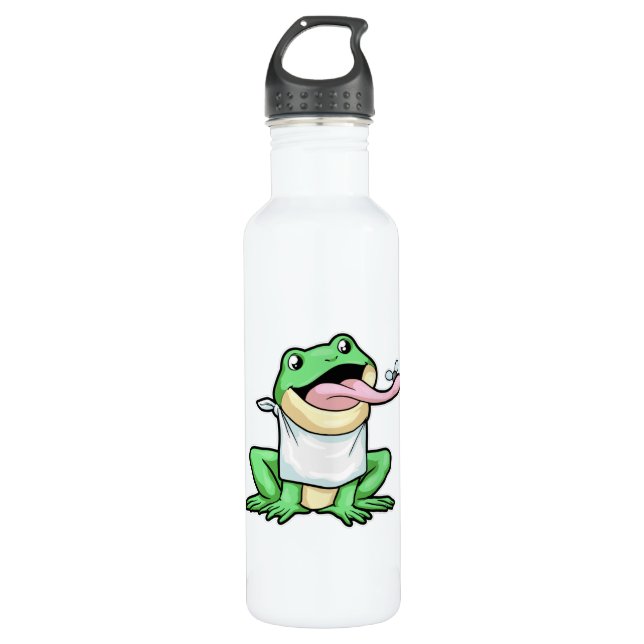 Frog with Beetle 710 Ml Water Bottle (Front)