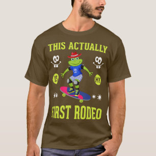 Frog With Cow Hat Funny Frog Cowboy Animals T-Shirt