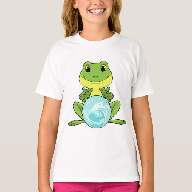 Frog with Crystal ball T-Shirt (Front)