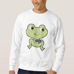 Frog with Cup of Coffee Sweatshirt