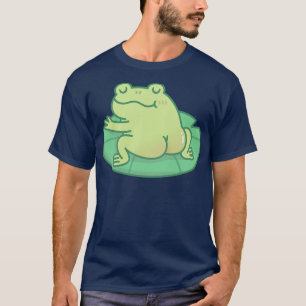 Frog With Cute Butt Resting On Lily Pad T-Shirt