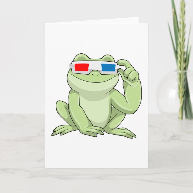 Frog with Glasses Card (Front)