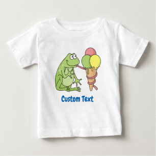 Frog with Icecream Baby T-Shirt