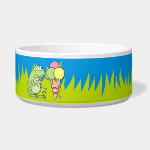 Frog with Icecream Bowl